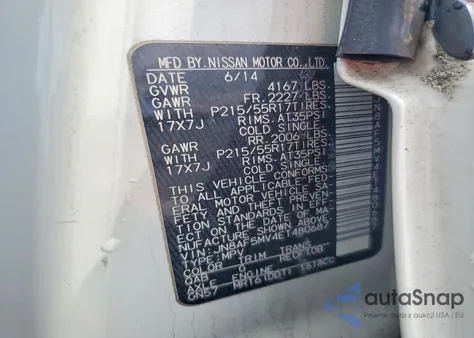 2014 Nissan Juke S z USA, uszkodzony, nr VIN JN8AF5MV4ET480687